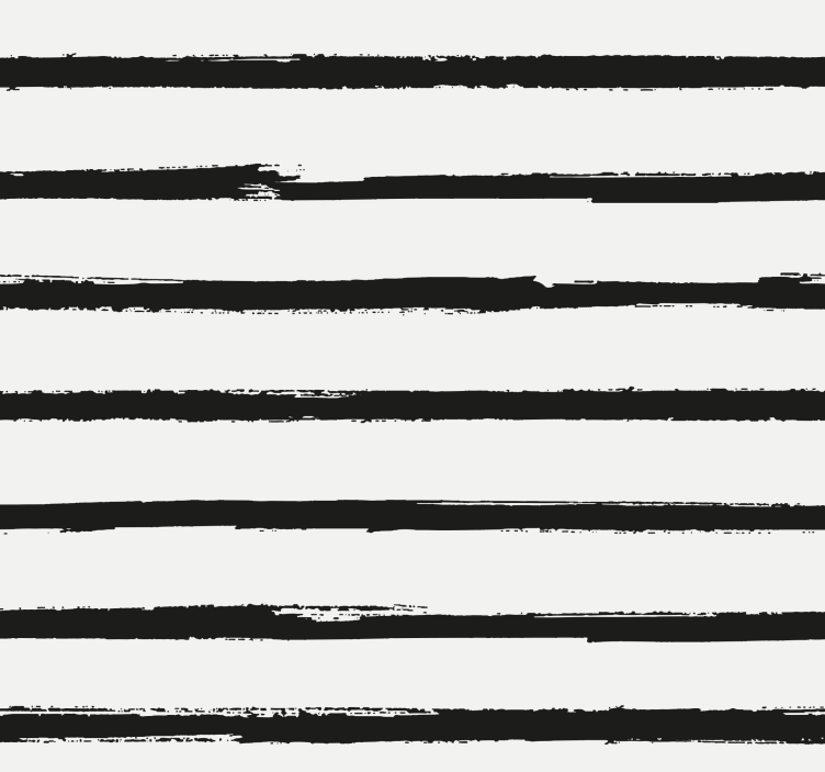 Papier peint ligne horizontale Rayures noires minimalistes - TenStickers
