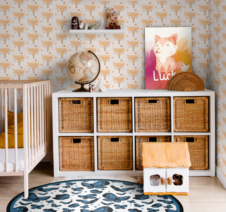 Papier peint chambre enfant renards - TenStickers