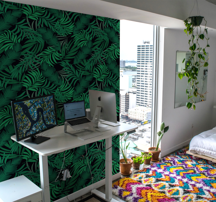 Clés de papier peint forêt dans la jungle - TenStickers