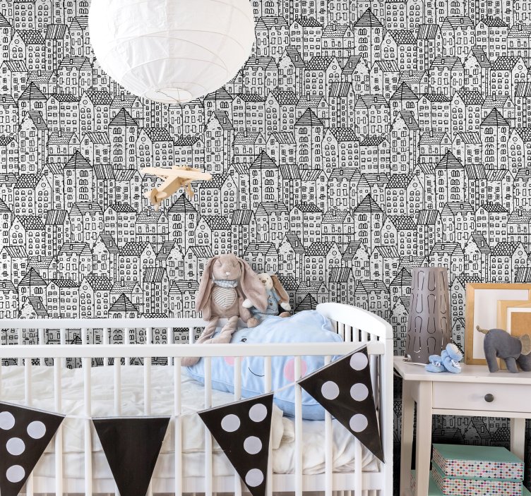 Maisons de jeu en papier peint texturé - TenStickers