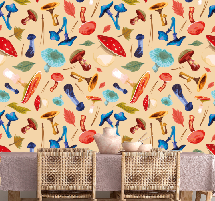 Papier peint art des plantes enchanteresses - TenStickers