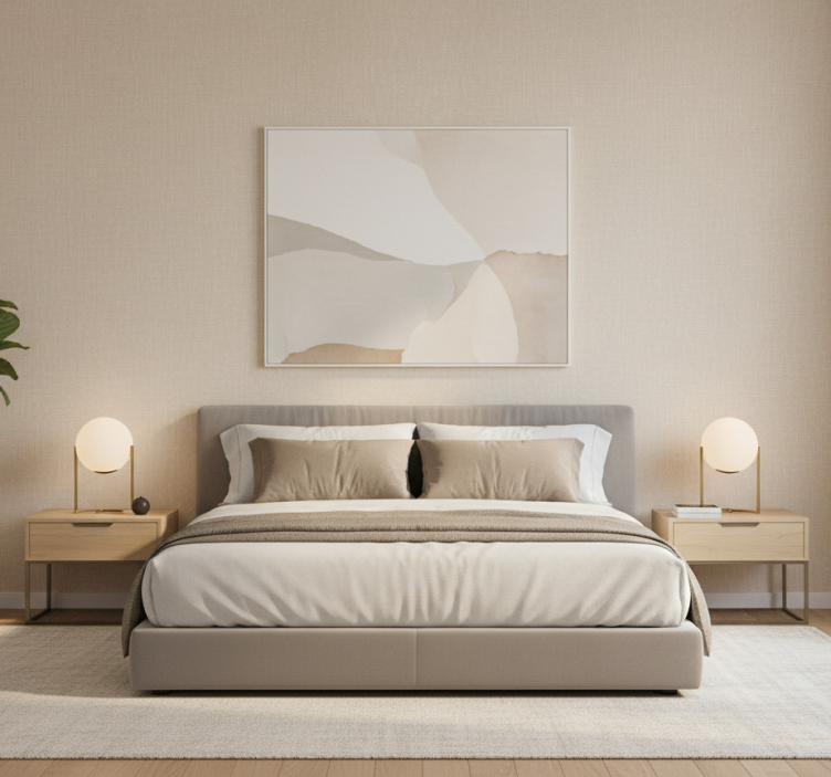 Papier peint autres textures lignes beiges - TenStickers