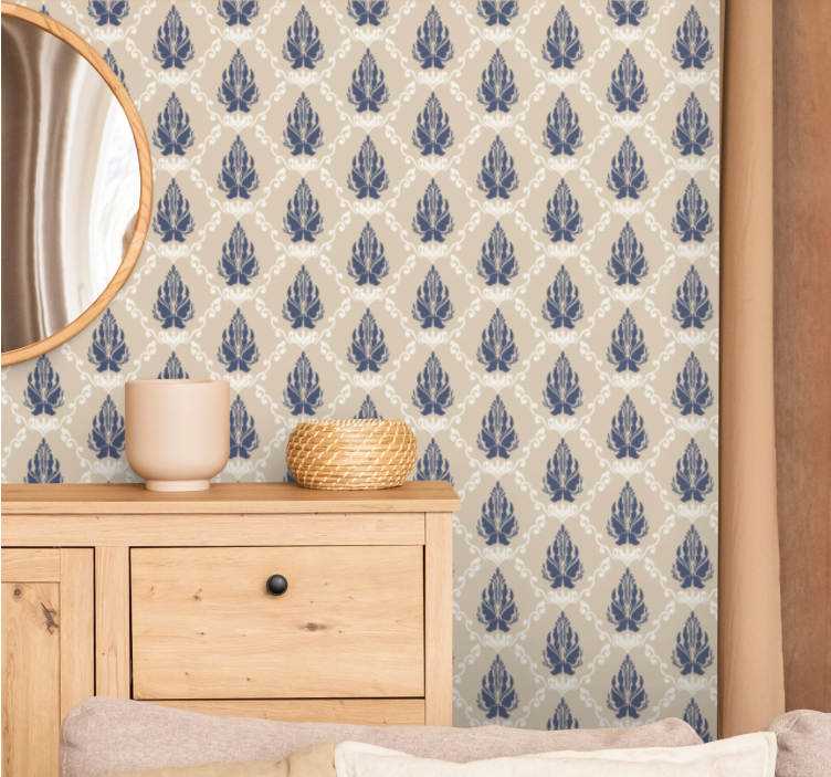 Papier peint baroque Au pochoir - TenStickers