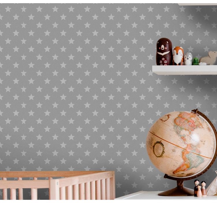 Papier peint étoiles simplicité du motif en étoile - TenStickers