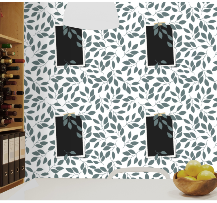 Papier peint feuillage botanique feuillu - TenStickers