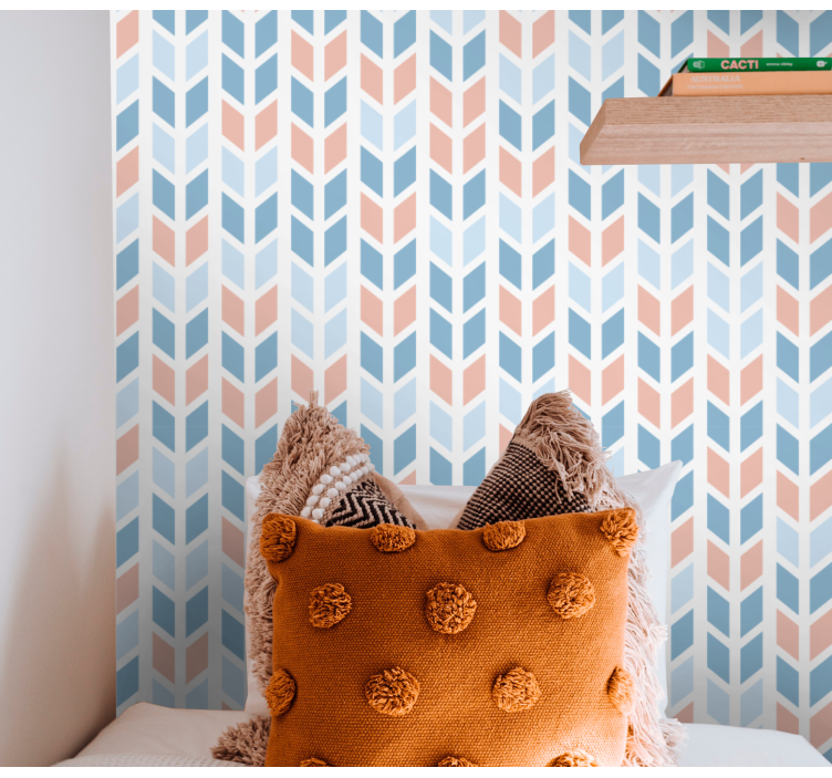 Papier peint scandinave motif de flèche géométrique - TenStickers