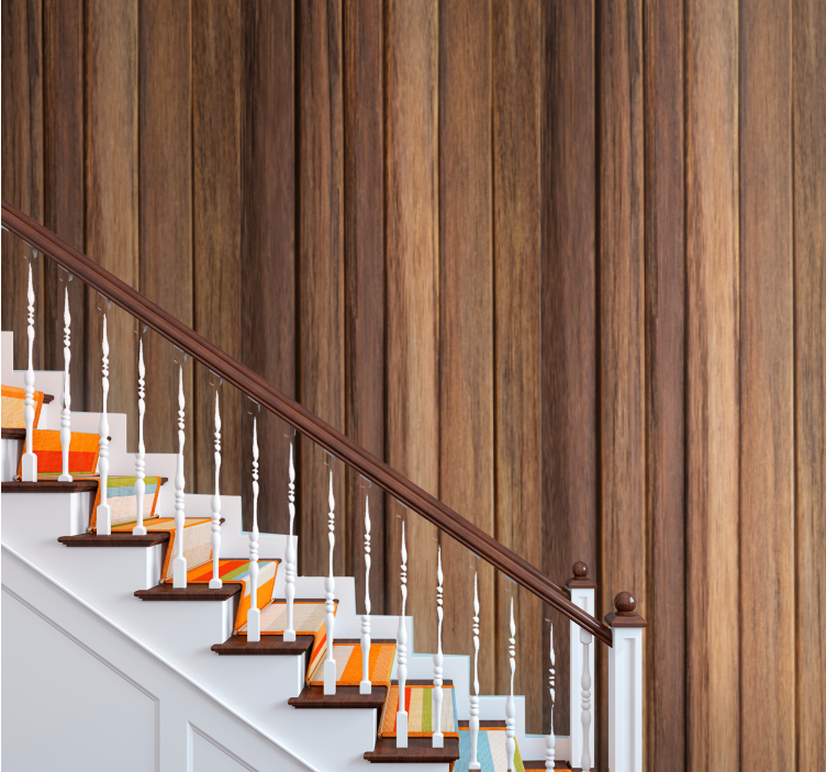 Papier peint style bois avec surface vieillie - TenStickers