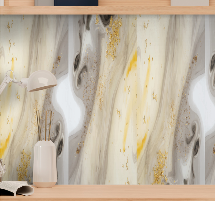 Papier peint marbre design gris élégant - TenStickers