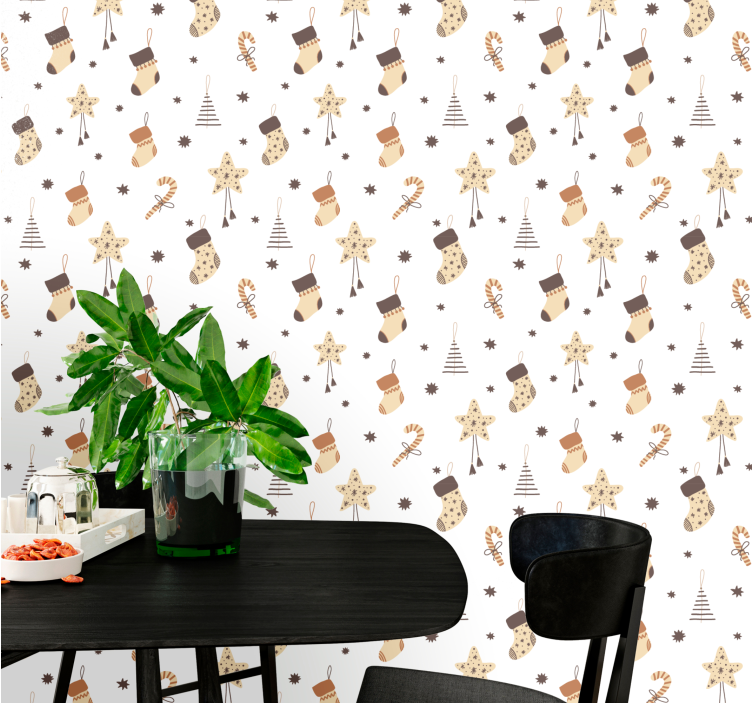 Papier peint Noël images de vacances festives - TenStickers