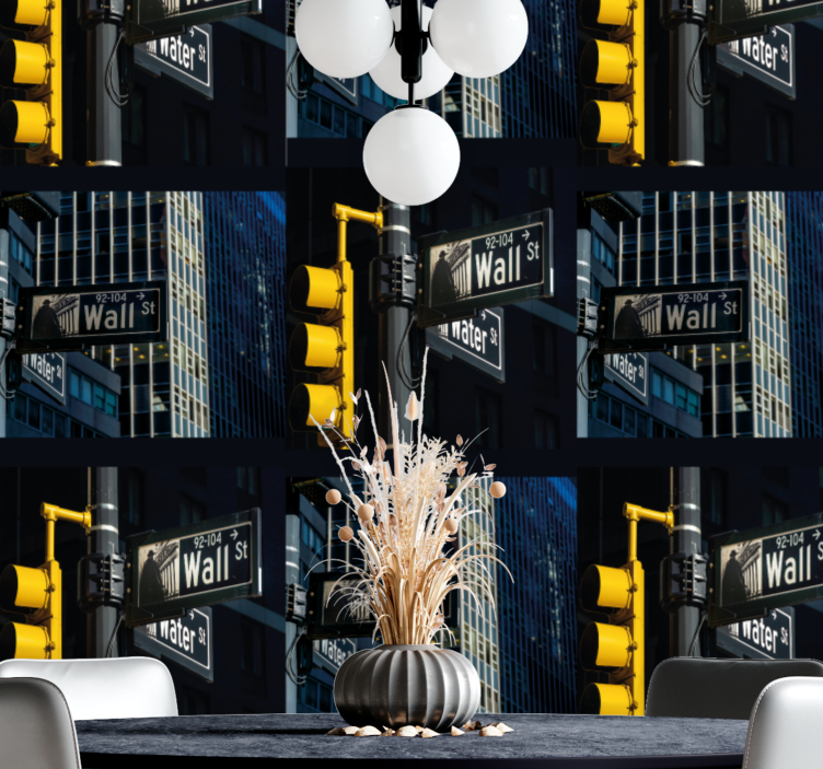 Papier peint pays carrefour urbain - TenStickers