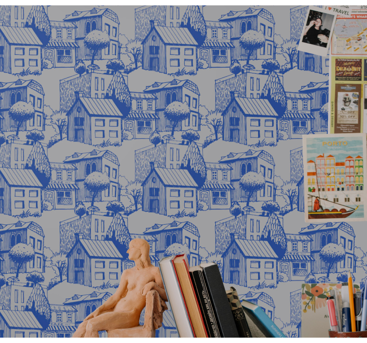 Papier peint vintage Façades anciennes - TenStickers