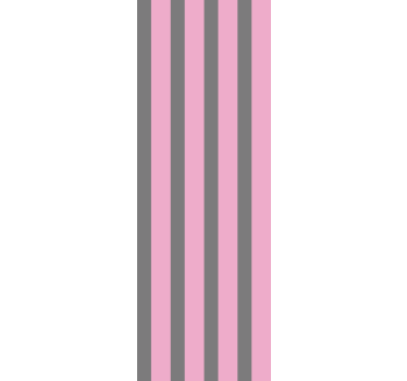 Papier peint rayures rose - TenStickers