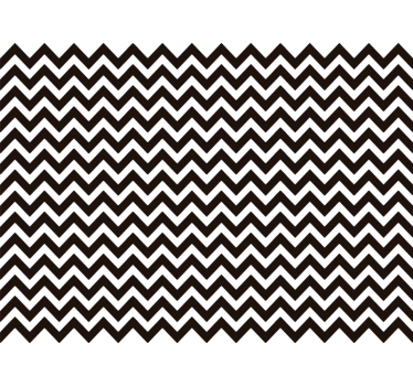 Papier peint ligne verticale zigzag noir et blanc - TenStickers