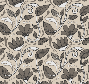 Papier peint chambre floral vintage - TenStickers