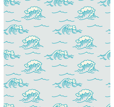 Papier peint chambre vague de la mer - TenStickers