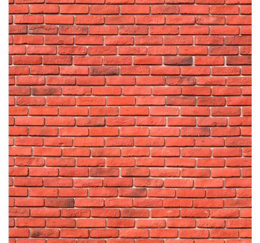 Papier peint briques motif rouge réaliste - TenStickers