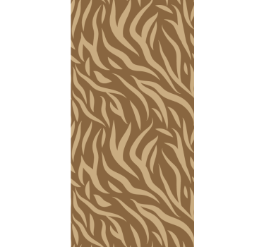 Papier peint motif peau de tigre marron et beige - TenStickers
