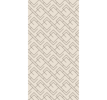 Papier peint couloir design labyrinthe géométrique - TenStickers