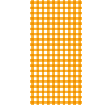 Papier peint couloir carrés orange et blancs - TenStickers