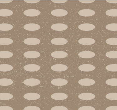 Papier peint couloir motif circulaire géométrique marron - TenStickers