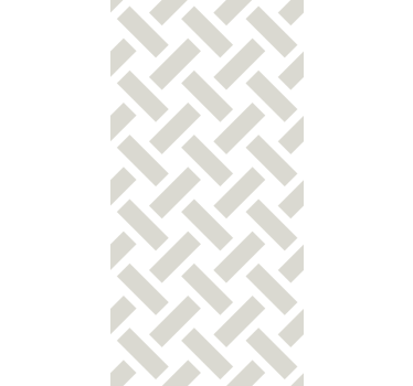 Papier peint couloir motif géométrique blanc carré - TenStickers
