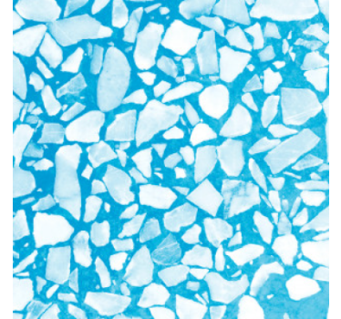 Papier peint pierre mosaïque azur chill - TenStickers