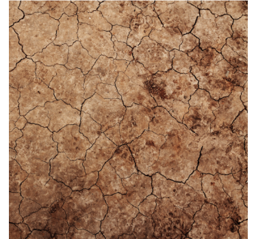 Papier peint pierre texture de terre craquelée - TenStickers