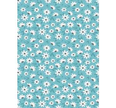 Papier peint couloir fleurs "granny chic" - TenStickers