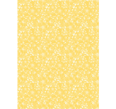 Papier peint couloir motif jaune délicat - TenStickers