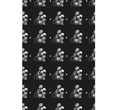 Papier peint couloir silhouette noir et blanc - TenStickers