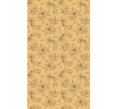 Papier peint couloir motifs stylisés beige - TenStickers