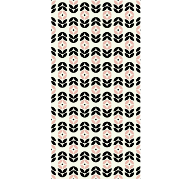 Papier peint couloir répétition géométrique beige - TenStickers