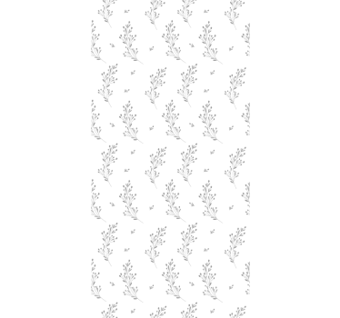 Papier peint couloir motif de fleurs délicates - TenStickers
