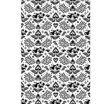 Papier peint couloir Éléments floraux élégants - TenStickers