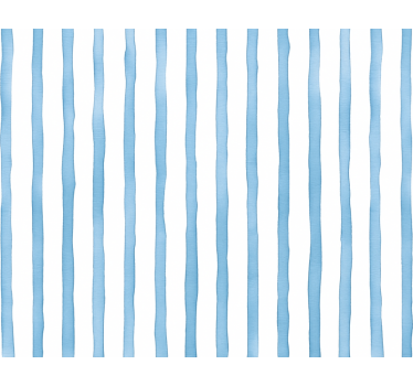 Papier peint ligne verticale rayures aquarelle bleue - TenStickers