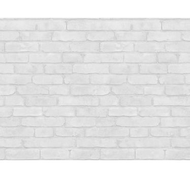Papier peint briques effet loft blanchi - TenStickers