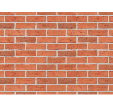 Papier peint briques mur en briques rouges classique - TenStickers