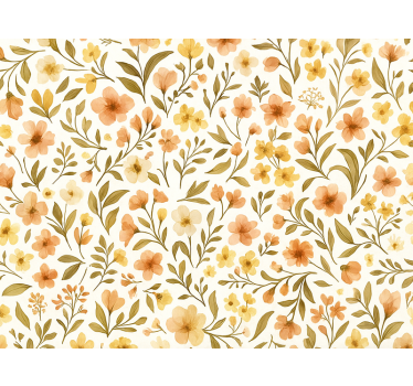Papier peint chambre adulte fleurs vintage florales - TenStickers