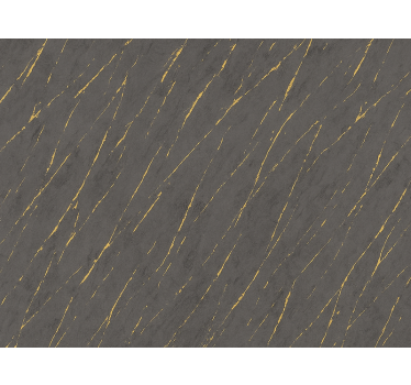 Papier peint chambre adulte marbre gris avec rayures dorées - TenStickers