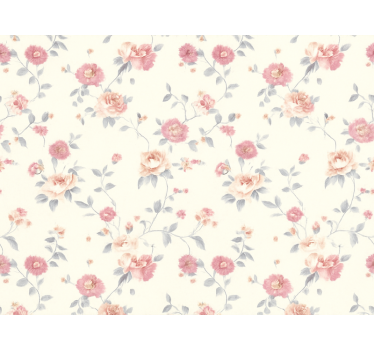 Papier peint chambre adulte imprimé floral - TenStickers