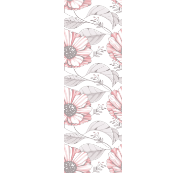 Papier peint chambre design élégante de magnolia rose - TenStickers