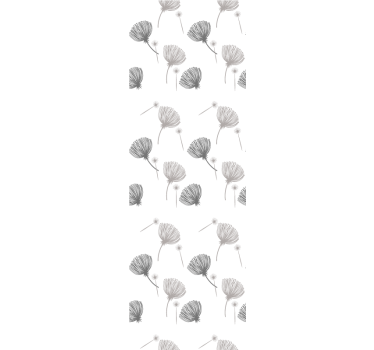Papier peint chambre motif fleurs des champs sur blanc - TenStickers