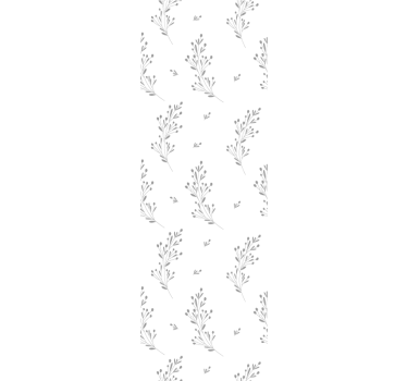Papier peint chambre fleurs légères des prairies - TenStickers