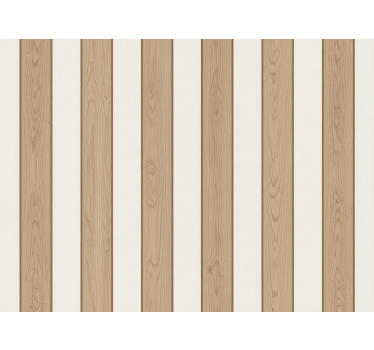 Papier peint ligne verticale effet panneau bois - TenStickers