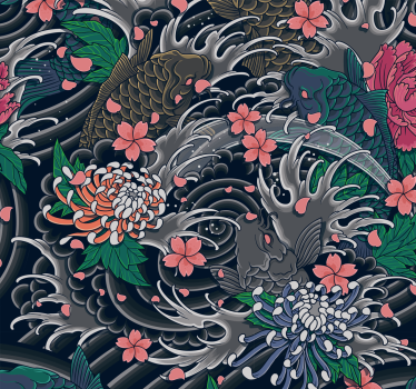 Papier peint cuisine style oriental - TenStickers