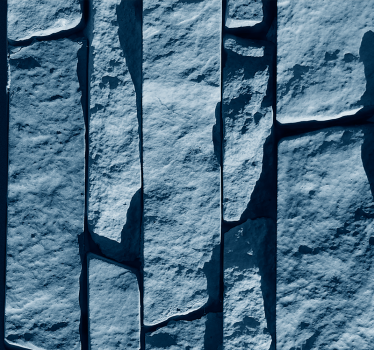 Papier peint texturé bleu fausse pierre - TenStickers