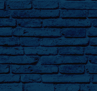 Papier peint briques motif bleu marine - TenStickers
