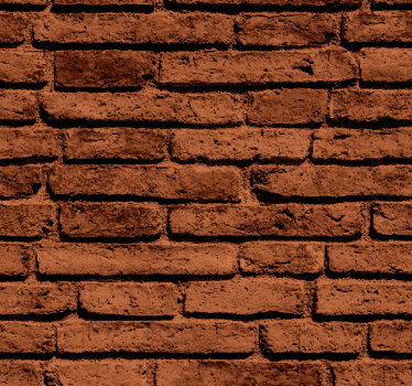 Papier peint effet brique brune - TenStickers