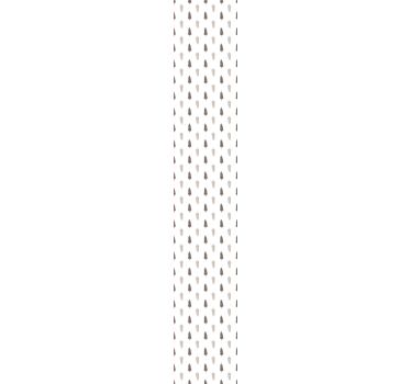 Papier peint vintage Feuille brune et blanche - TenStickers