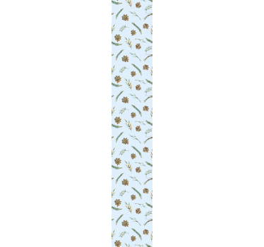 Papier peint fleur Aquarelle floral bleu - TenStickers